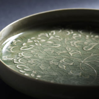 ◆367◆白磁藍条文盃　川瀬竹秋 ◇367◇白磁藍条文盃 川瀬竹秋 川瀬竹秋展 2024年6月15日（土